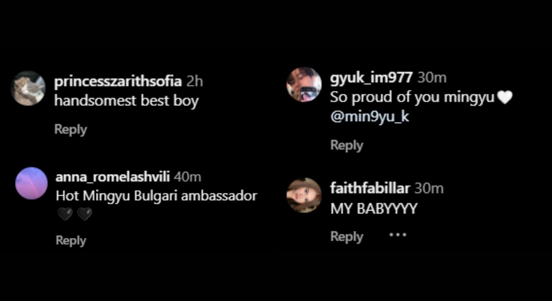 Fan reactions on Mingyu's look (Image via Instagram/@cosmopolitankorea)